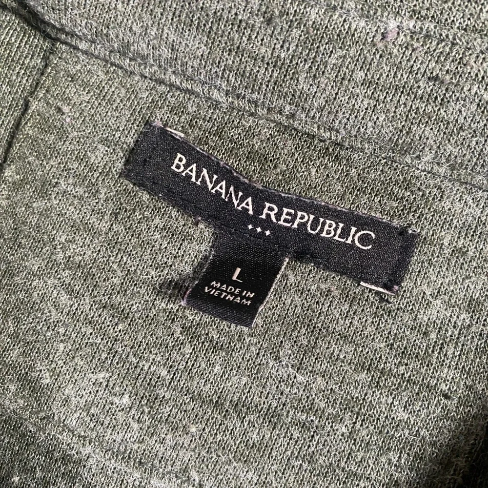 Banana Republic Shawl Collar‎ Button Henley Long Sleeve Mens Top